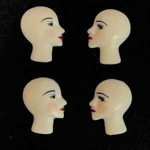 Woman's Profile Heads Craft Pieces Avant Garde Arts Crafts Jewelry Making